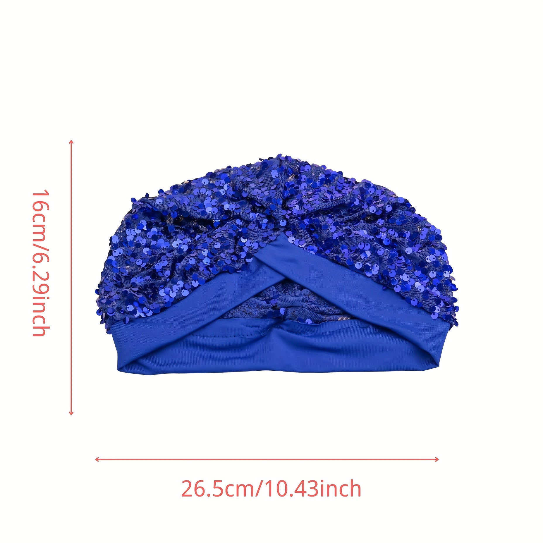 Sequin Decor Turban Cap Stylish Women's Head Wraps