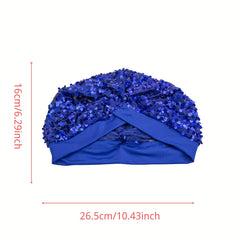 Sequin Decor Turban Cap Stylish Women's Head Wraps