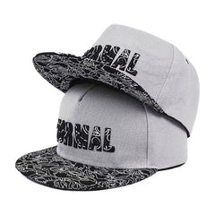 Men's Embroidered Hip Hop Flat Brim Hat