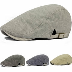 Vintage Cabbie Duckbill Beret Newsboy Hat Flat Brim Cap
