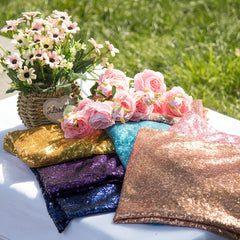 1pc Precut Sequin Fabric For Tablecloth Gowns Dress And Home Decor