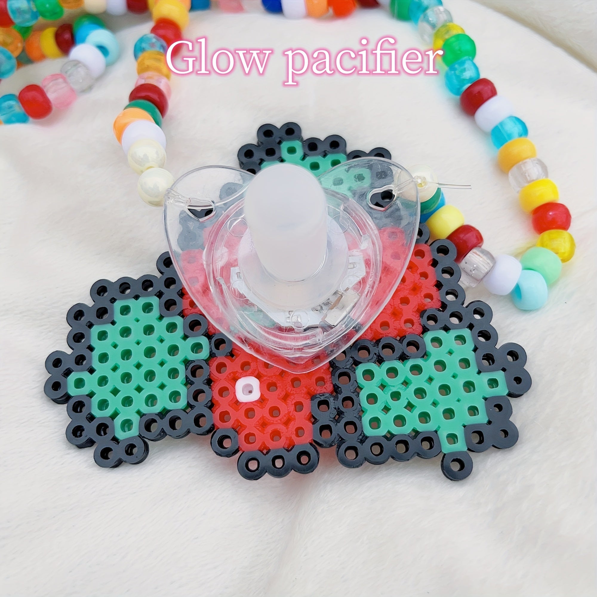 Colorful Candy Beads Necklace Glowing Necklace For Nightclub Christmas Gift