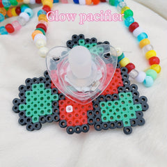 Colorful Candy Beads Necklace Glowing Necklace For Nightclub Christmas Gift