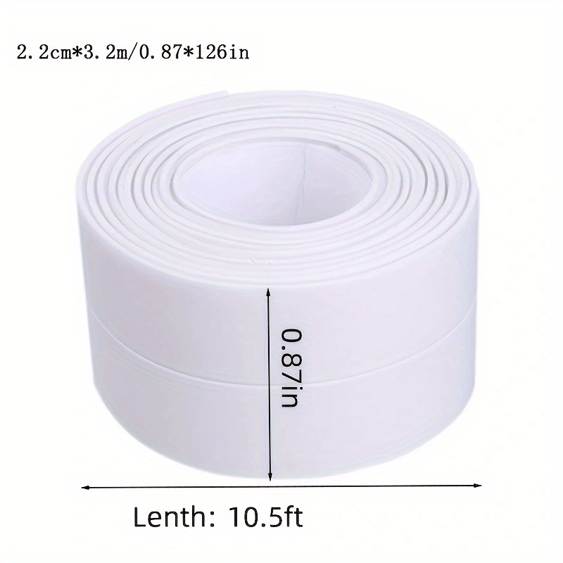 1pc Bath Sealing Strip Tape PVC Waterproof