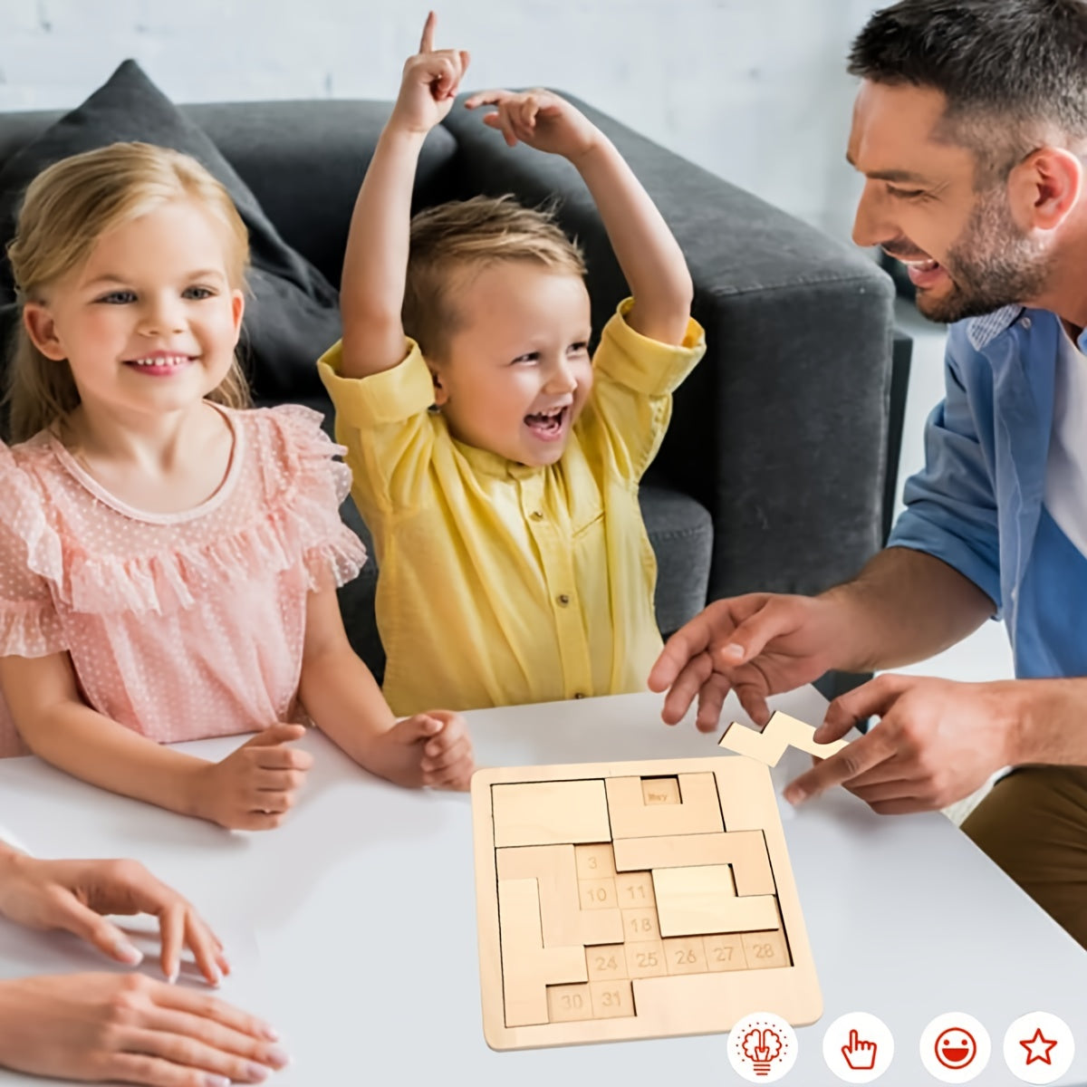Wooden Calendar Puzzle: 365 Dates to Solve