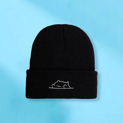 Cartoon Embroidery Knitted Hat