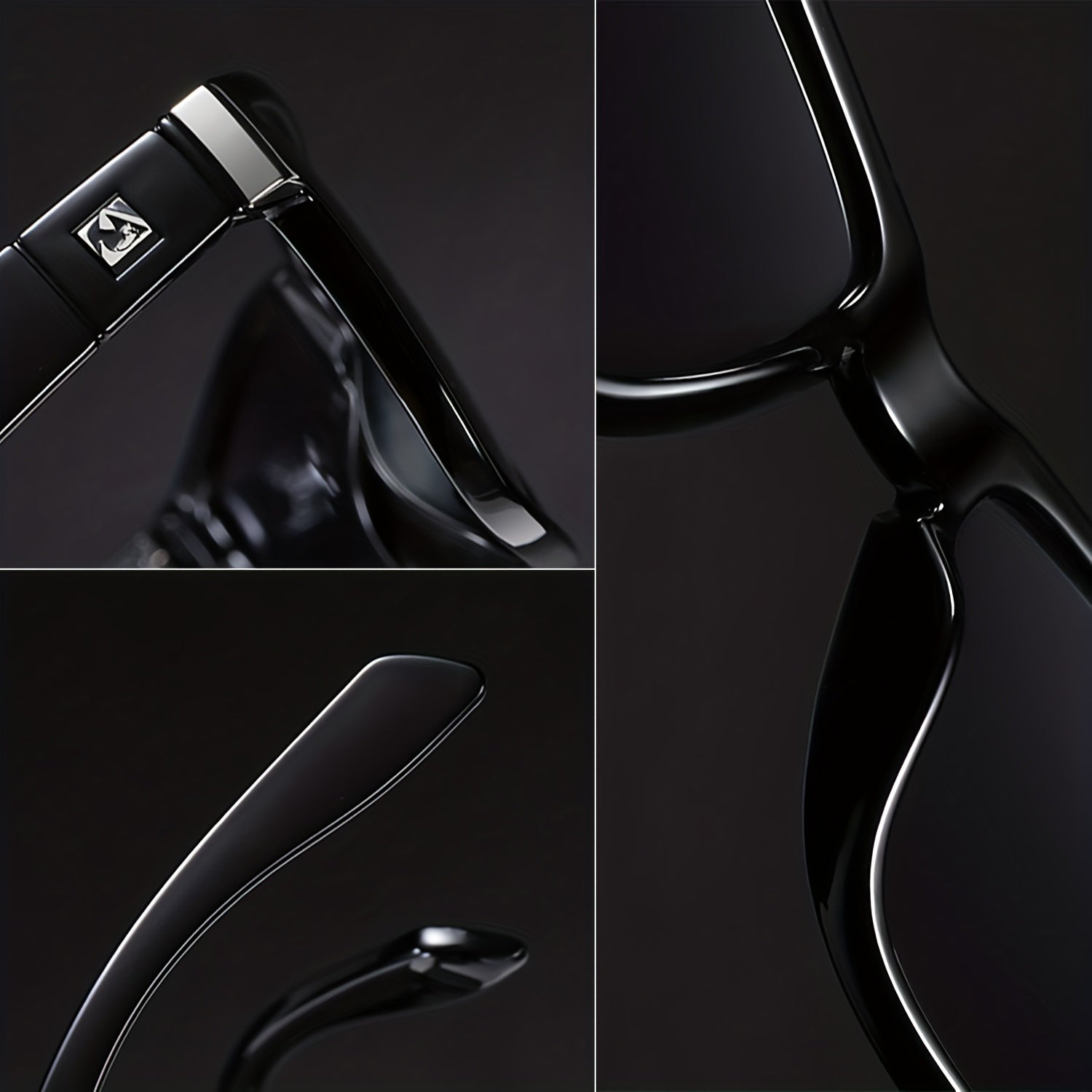 Men's Square Frame Sunglasses Vintage Stylish PC Eyewear UV Protection