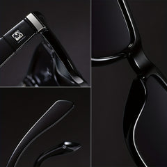 Men's Square Frame Sunglasses Vintage Stylish PC Eyewear UV Protection