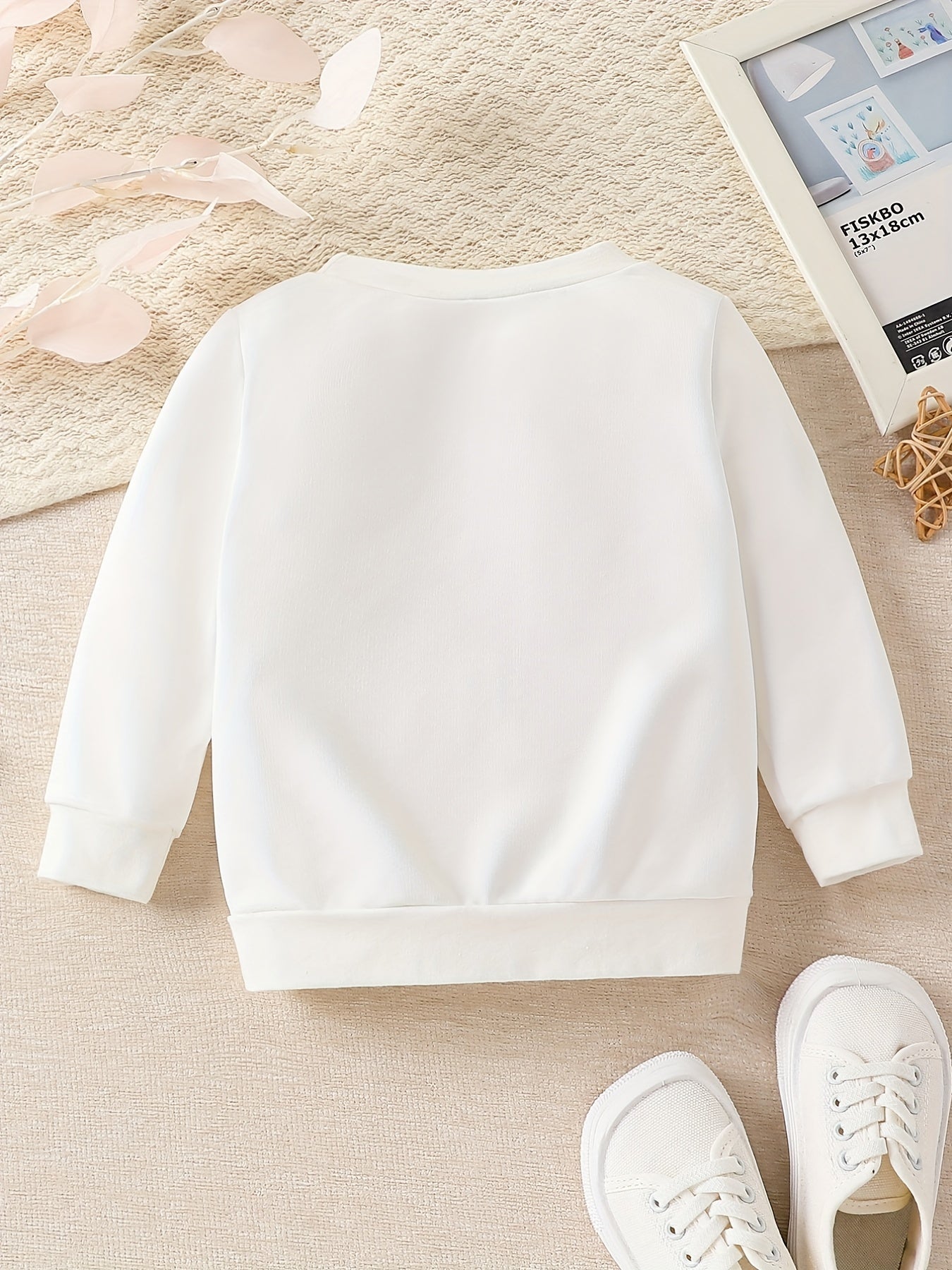 Newborn Baby Letter Print Long Sleeve Sweatshirt Round Neck Pullover