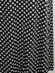 Colorblock Dot Print Maxi Dress