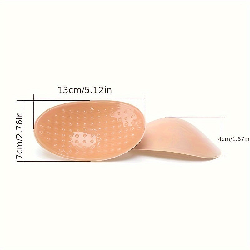 2pcs Invisible Silicone Shoulder Pads Removable Reusable Self adhesive