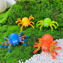 Link Chain Spider Toy Fidget Spinner Gift Plastic Assorted Colors