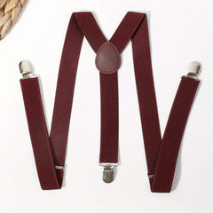 Elastic Non-slip Suspenders With Adjustable Clips