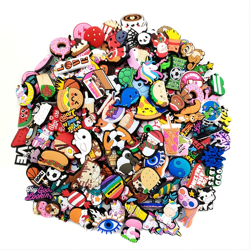 Assorted Funny Shoe Charms Decoration - 101pcs