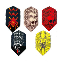 Halloween Skull Spider Dart Tail - Set of 15 - Dart Accessories
