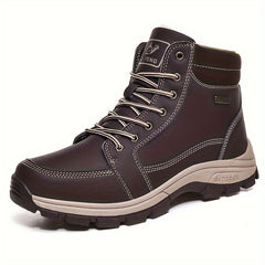 Men's Solid Hiking Shoes Non Slip Durable Sneakers Outdoor Activities