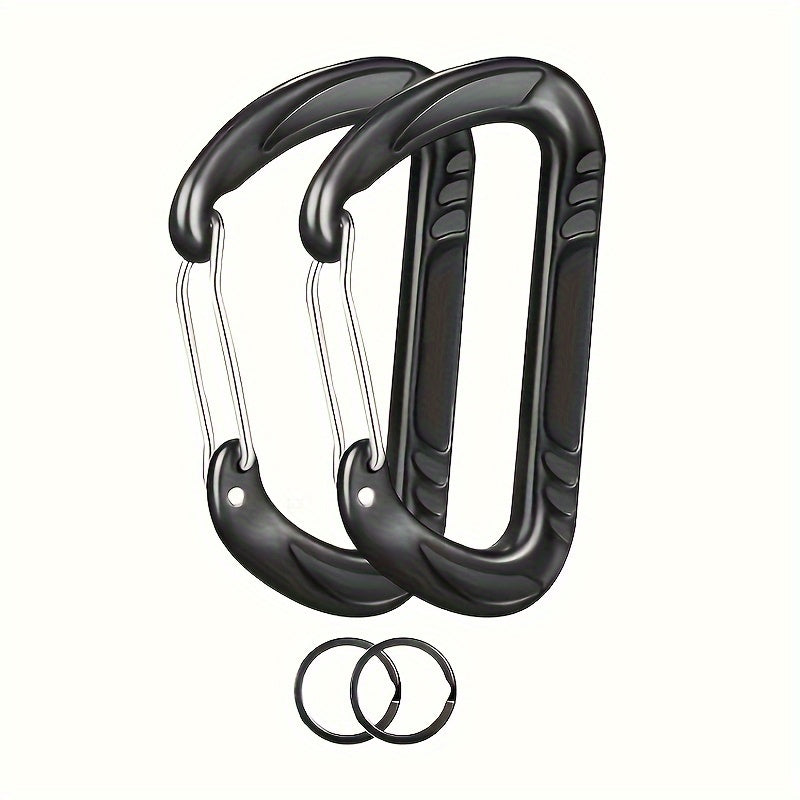 2pcs 12KN Aluminum D-ring Buckle for Camping