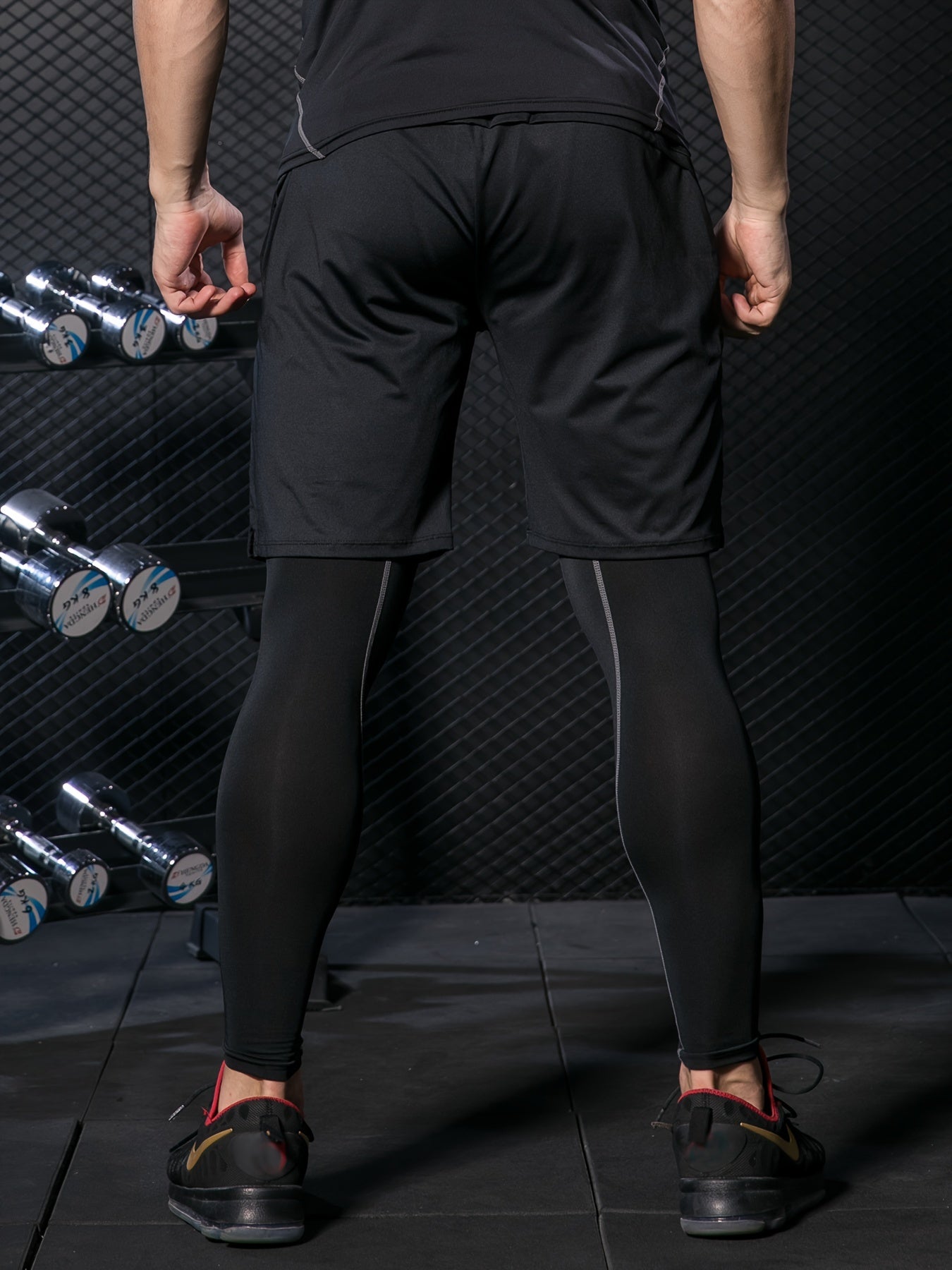 Men's Stretch Compression Pants Gym Leggings Lightweight Quick Dry