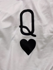 Casual Poker Q Print Two Piece Set