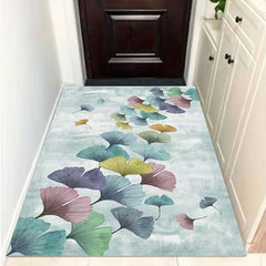 Abstract Feather Kitchen Rug Modern Nordic Geometric Pattern Indoor Mat