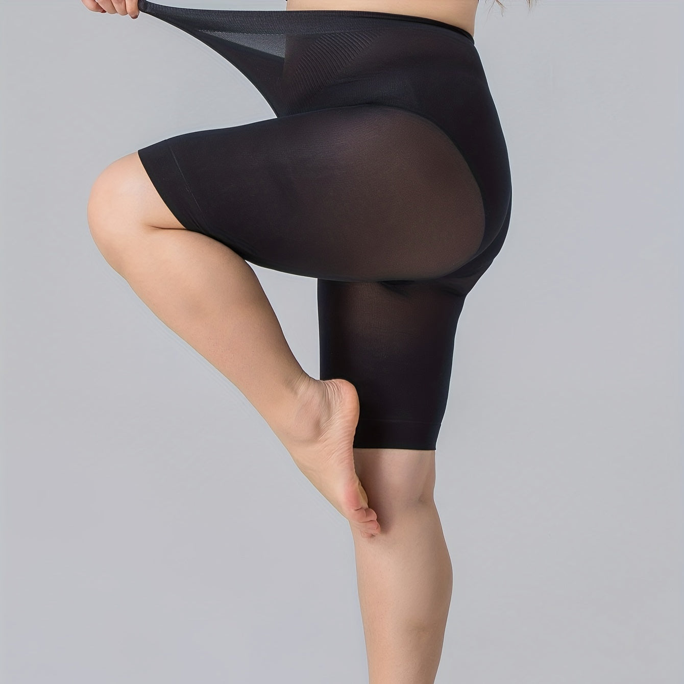 Solid High Stretch Short Skinny Pantyhose