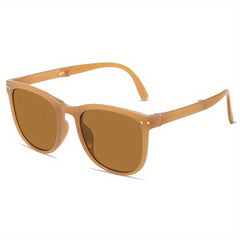 Foldable Square Frame Sunglasses Portable Outdoor Glasses UV400