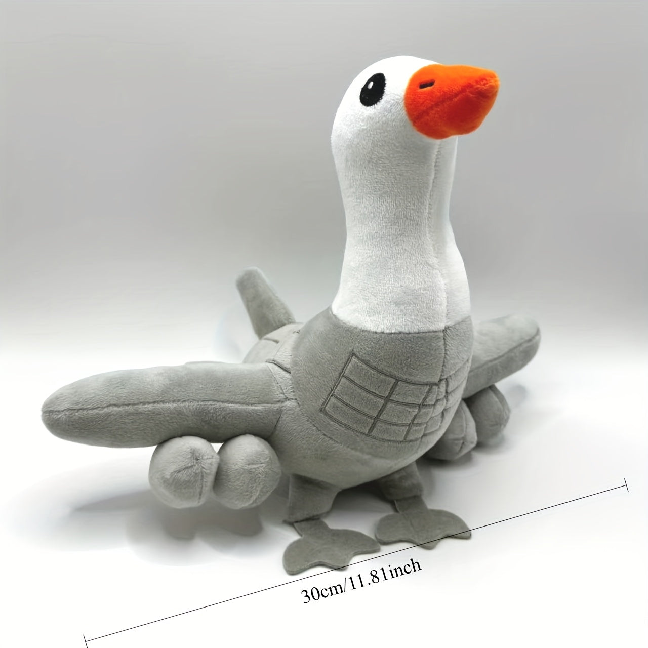Guzini Tung Tung Sahur Plush Airplane Doll