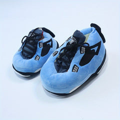Men's Block Warm Comfy Non-slip Home Shoes Winter