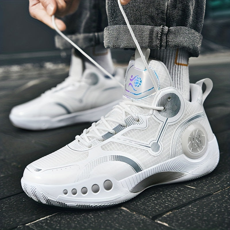 Men's Lace Up Non Slip Basketball Shoes