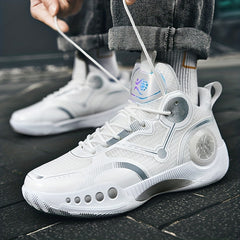 Men's Lace Up Non Slip Basketball Shoes