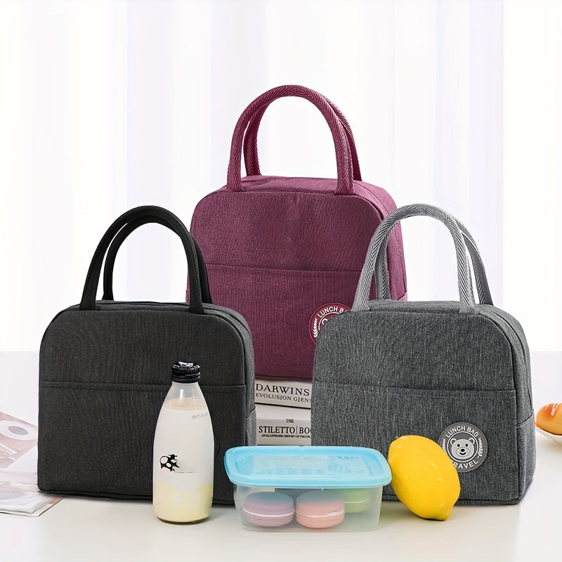 Portable Insulated Lunch Bag Fresh Keeping Aluminum Foil Outdoor Lunch Bag