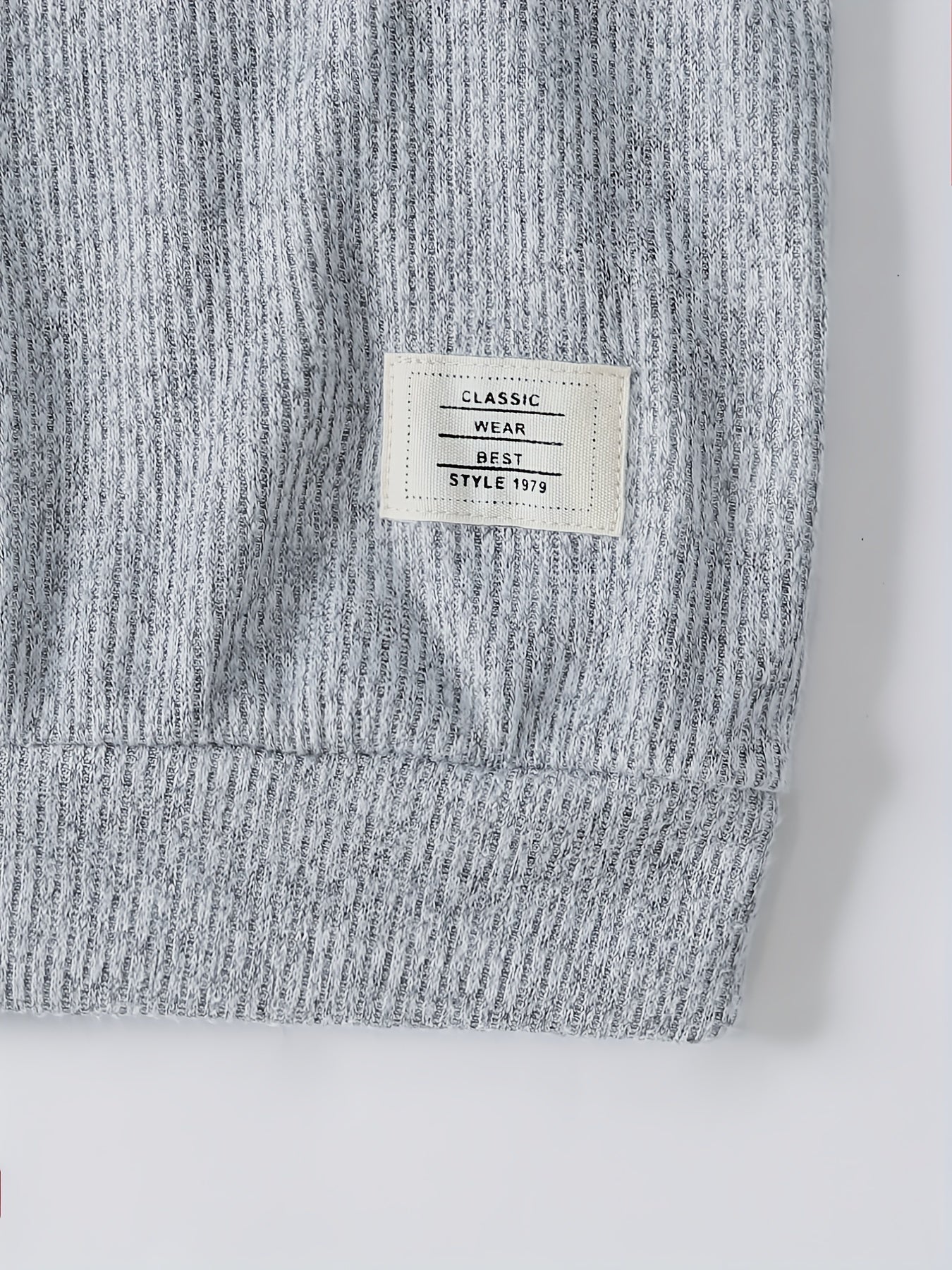 Boy's Ribbed Sweatshirt & Sweatpants Set Sporty Style Outfits