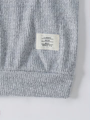 Boy's Ribbed Sweatshirt & Sweatpants Set Sporty Style Outfits