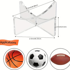 Acrylic Basketball Stand for Football Volleyball Rugby Soccer Cases
