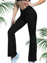 Women's Flared Pants High Waist Workout Casual Tummy Control Bootcut Leggings