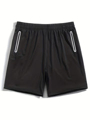 Men's Side Zip Pockets Running Shorts