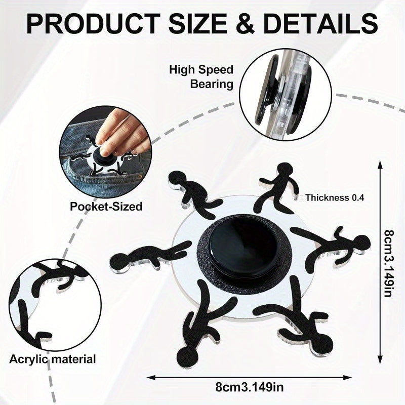 Silhouette Fidget Toy Smooth Rotation Mechanism