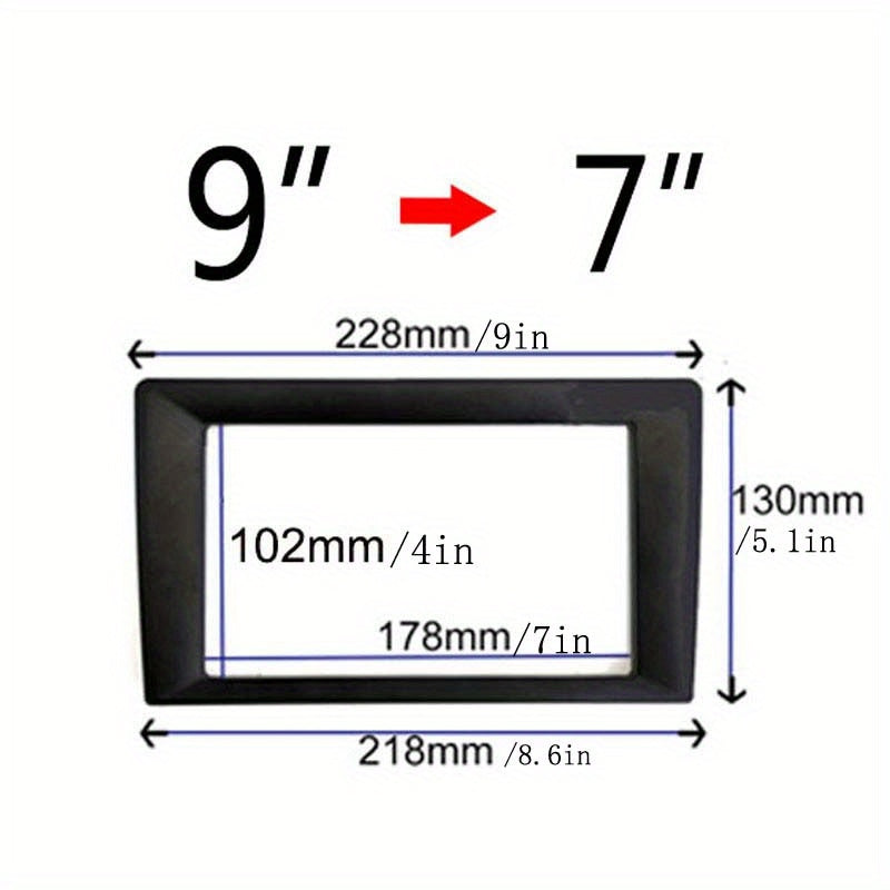 2 DIN Frame Panel Mounts for Car Models Radio Android System