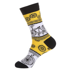Geometric Crew Socks For Men US7.5-9.5
