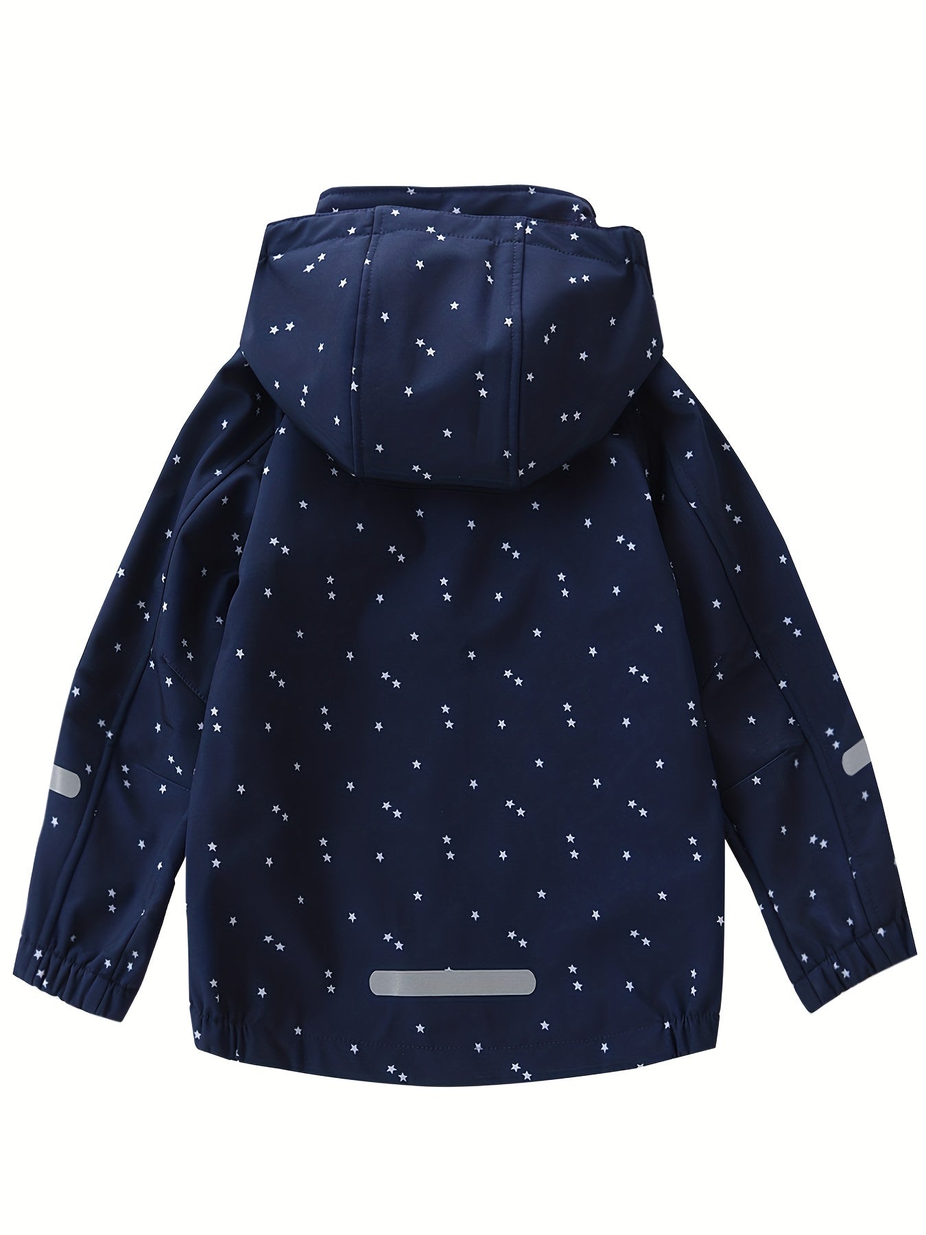 Girl's Soft Shell Hooded Jacket - Windproof & Waterproof Zip Up Fleece