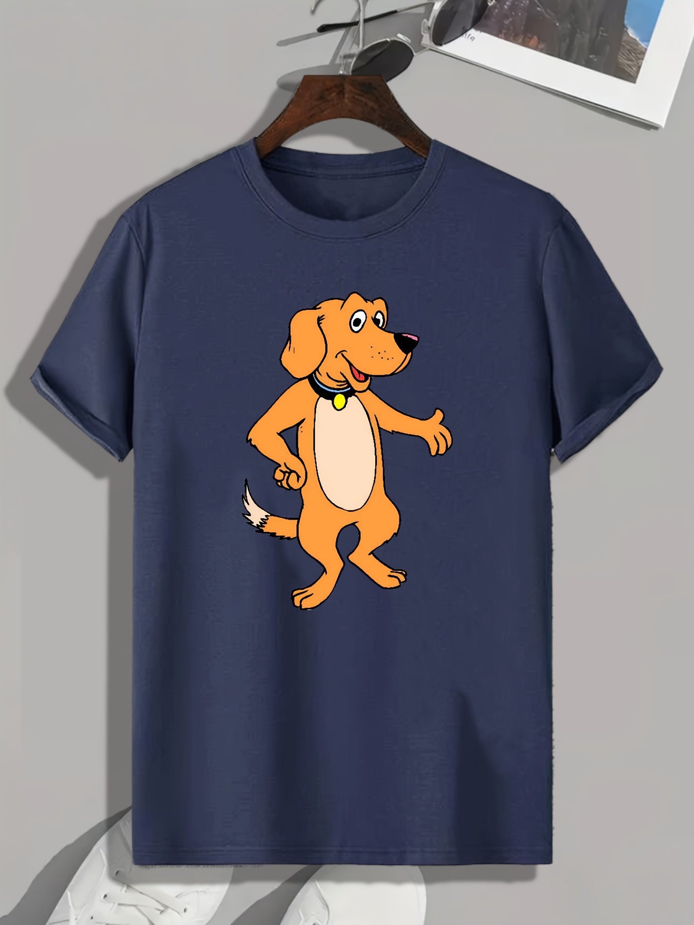 Dog Print Men's Graphic T shirt Casual Comfy Tees For Summer
