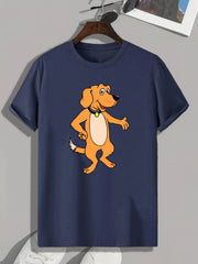 Dog Print Men's Graphic T shirt Casual Comfy Tees For Summer