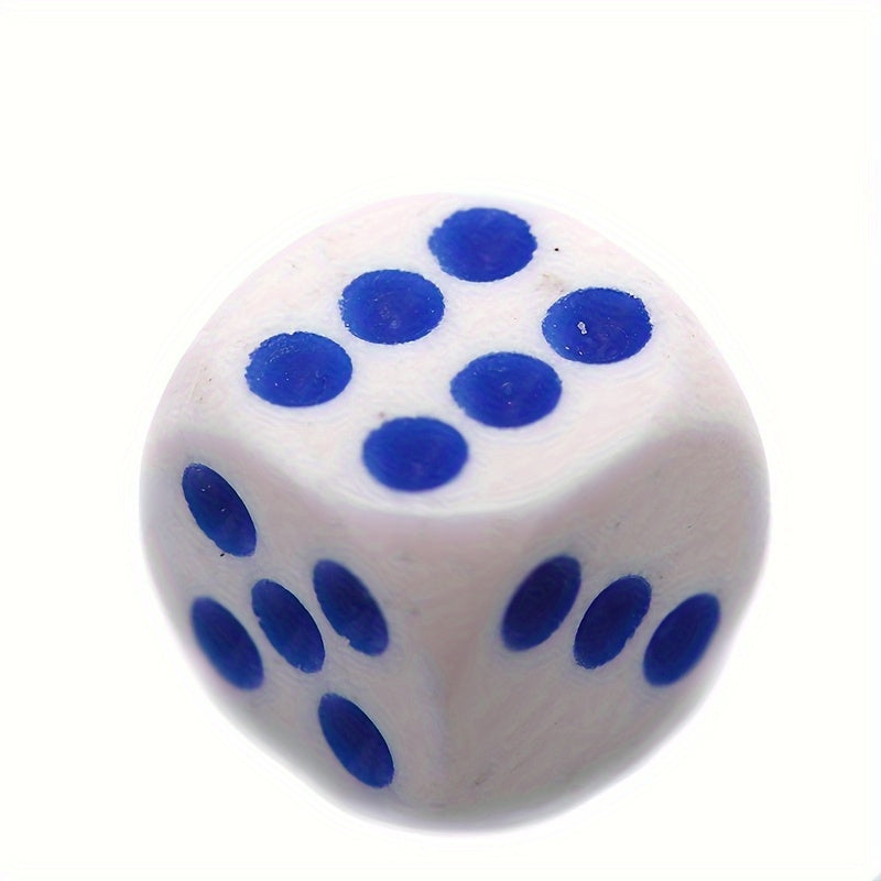 6pcs 10mm Round Corner Dice Clear Portable Table Game