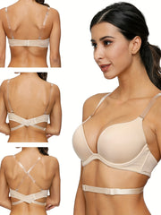 Solid Plunge Bra Women's T Shirt Lingerie