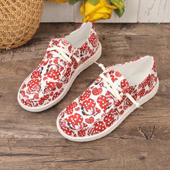 Women's Skate Shoes with Dwarf & Heart Pattern