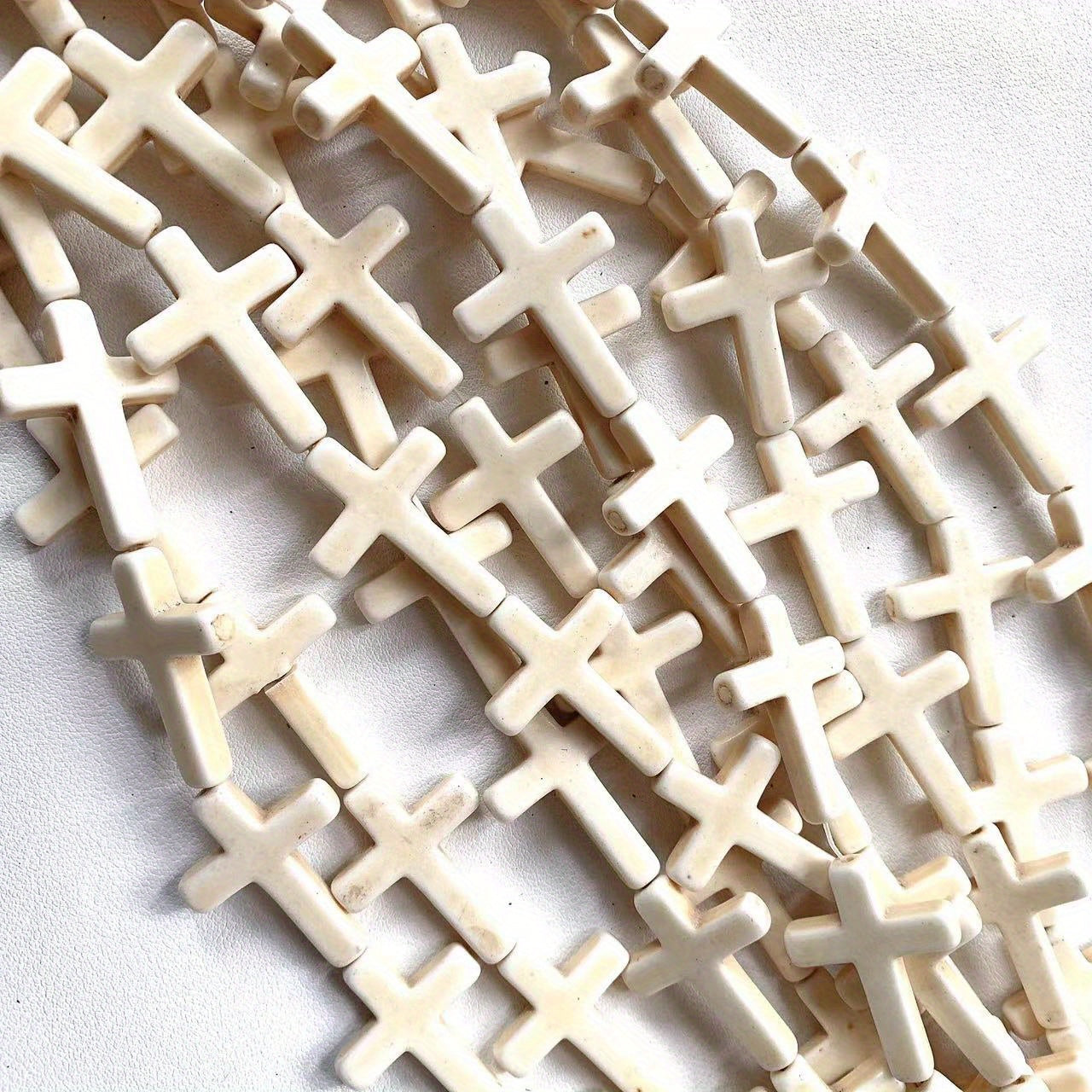 12pcs Turquoise Big Cross Beads 25 35mm