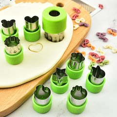 9Pcs Stainless Steel Bakery Tools for Sliced Biscuits, Food, Fruit