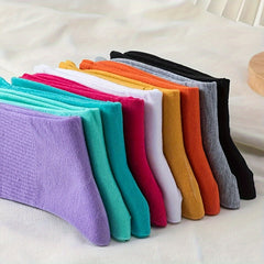 10 Pairs Mixed Socks Women's Mid Tube Stockings Soft & Comfy for Hosiery