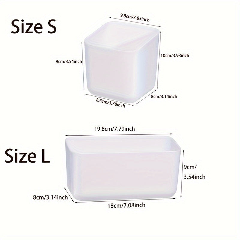 Office Wall Mounted Storage Box Pen Holder Large Capacity Adhesive Organizer