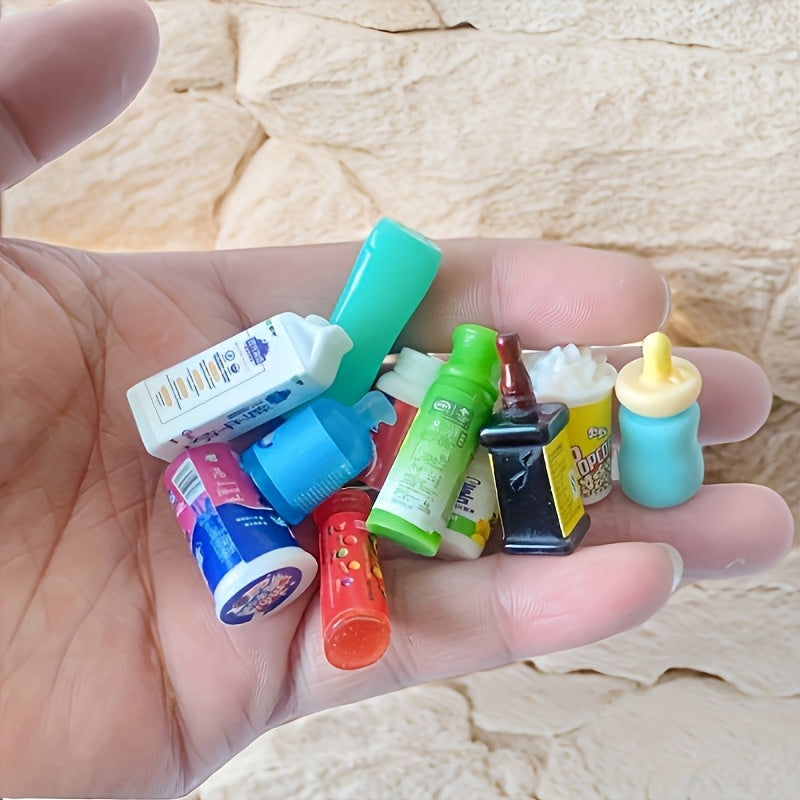 5pcs Mixed Plastic Shampoo Bottles Minihouse Accessories